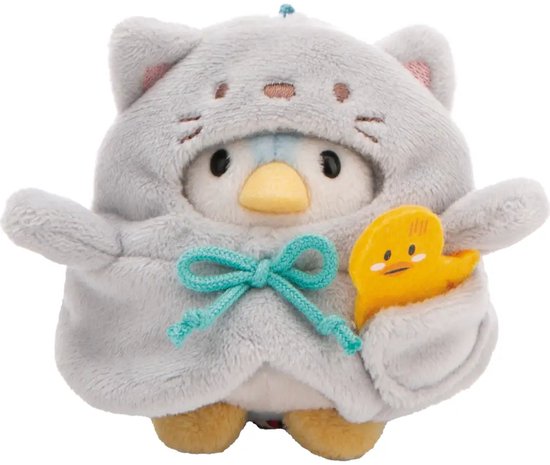 Nici knuffel pinguïn Waddle 8cm cadeau set pluche speelgoed.