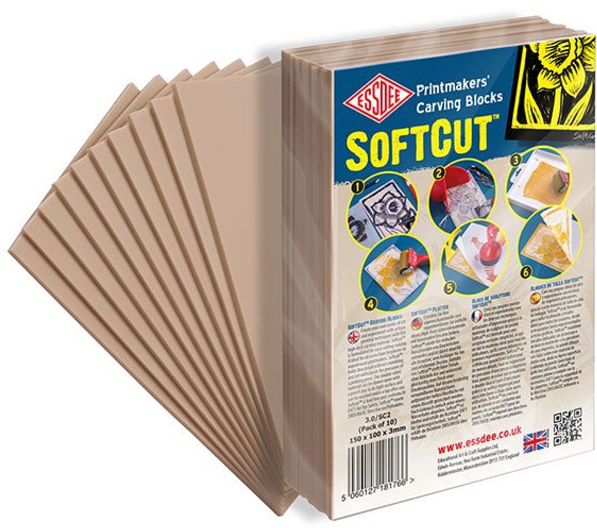 Essdee Softcut 75x75x3 mm 10 stuks
