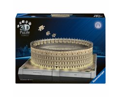 Ravensburger - Iconics: Colosseum Rome met licht - 3D Puzzel - 216 Stukjes - Bouwset voor kinderen vanaf 8 jaar