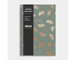 Hobbit – Schoolagenda 2026-2027 – 1 week op 2 pagina’s – Harde Kaft – ±A5 (14 x 20,5 cm) – Ginkgo
