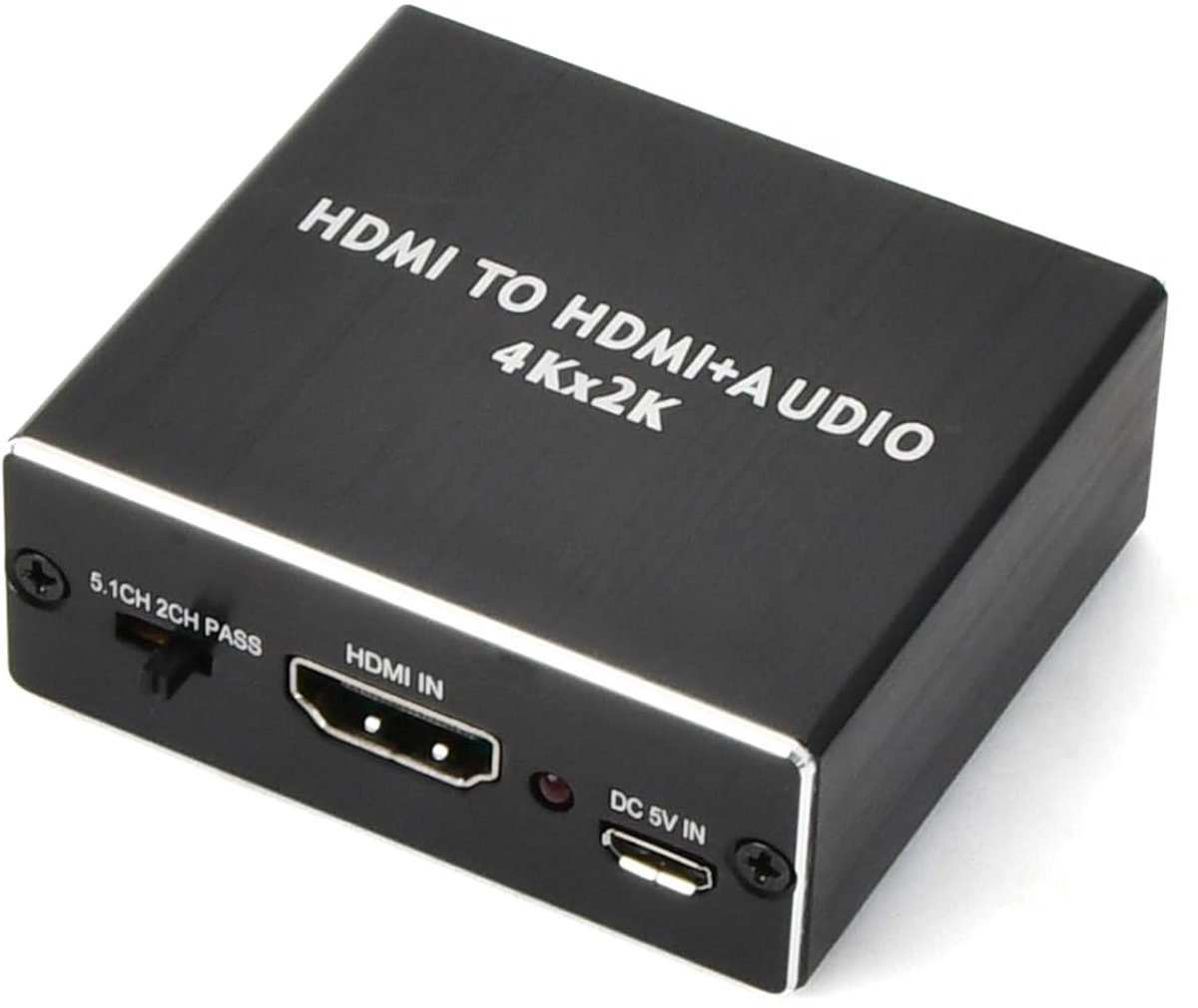 4K HDMI Audio Extractor - Audio Extractor - 4K x 2K Converter - HDMI + Audio en SPDIF + 3,5 mm Stereo Output - PASS/2.0CH/5.1CH