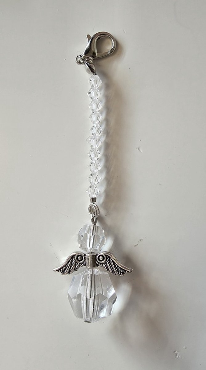 Beschermengel, autohanger, Transparant kristal, raamhanger, reis engel, geluk hanger, kerst pakket cadeau,