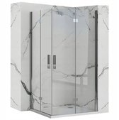 Rea Molier Double 90X100 Cabine De Douche Chrome 90X100X190Cm