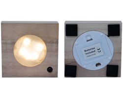 Hello Plants Clusia in Samoa Glas met LED Verlichting - Ø 4 cm - Hoogte: 10 cm