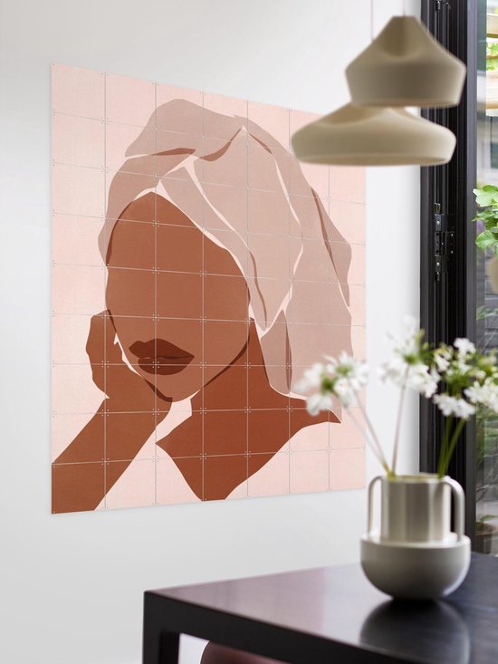 IXXI Sunday Mood, Sacrée Frangine - 100 x 140 cm - Support d'accrochage gratuit - Grande décoration murale et posters - Minimaliste, Abstrait, Graphisme