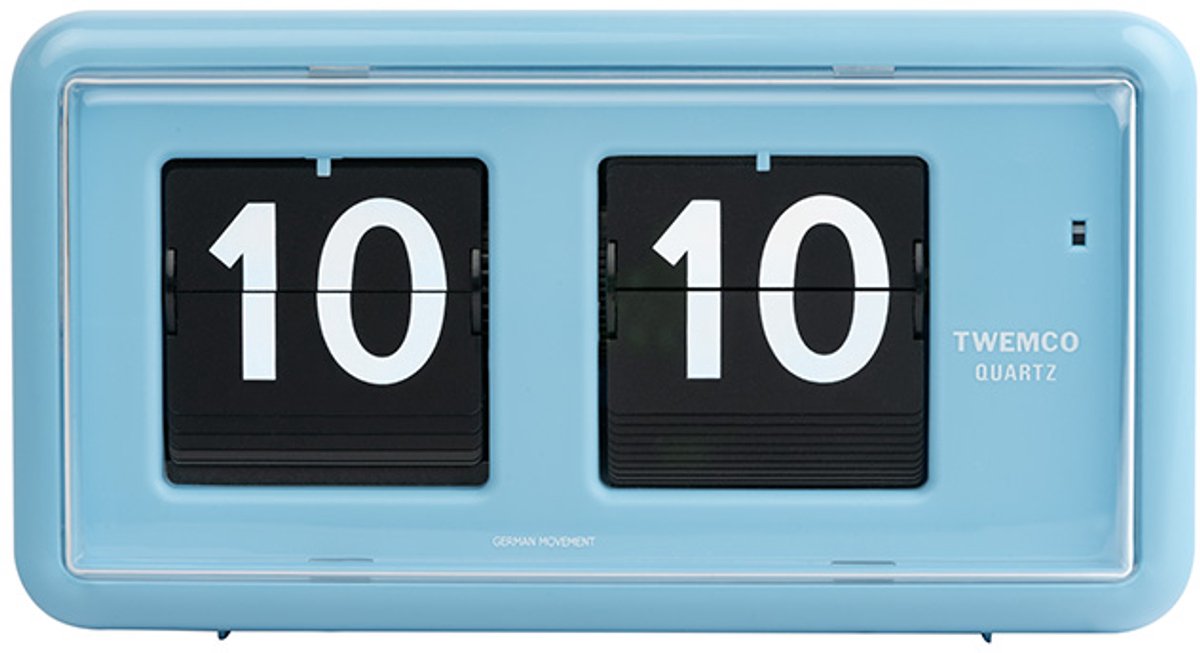 Twemco | Flipklok | QT-30 | Poederblauw | Flip Clock | Flip Klok | Retro Klok | Digitale Klok | Digitale Wandklok| Digitale Klok Op Batterijen | Vintage Klok | Retro | Long life Mechanism