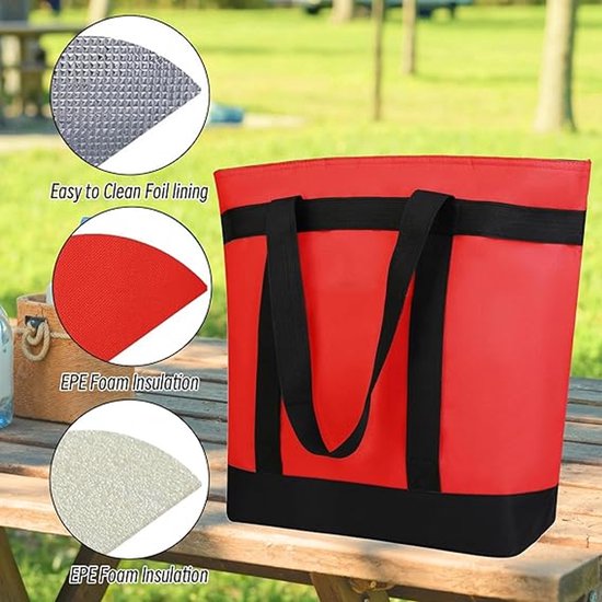 Geïsoleerde Koeltas - Lunchtas 39 liter - Koeltassen - Koeltas Lunch - Koeltas - Isolatie - Volwassenen - Koeltasje van Merkloos — afbeelding 5