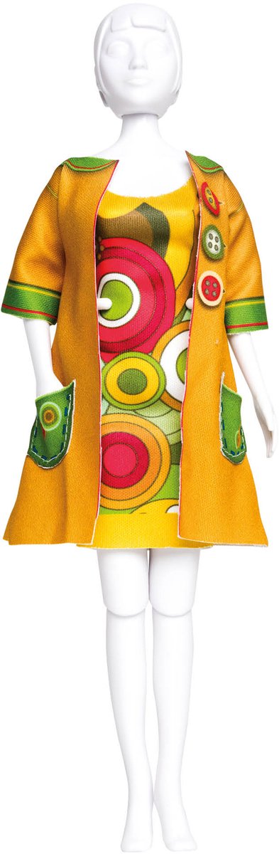 Dress Your Doll - Making Couture Outfit kit Betty Funky - Voor pop van 29cm - PN-0164634