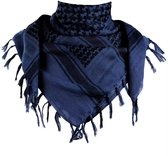 Écharpe Shemagh Arabe – Keffieh / Kafiya – Style Arafat PLO – Écharpe du désert – Unisexe - bleu
