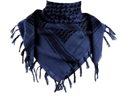 Arabische Shemagh Sjaal – Keffiyeh / Kafiya – Arafat PLO Stijl – Woestijn Sjaal – Unisex - blauw