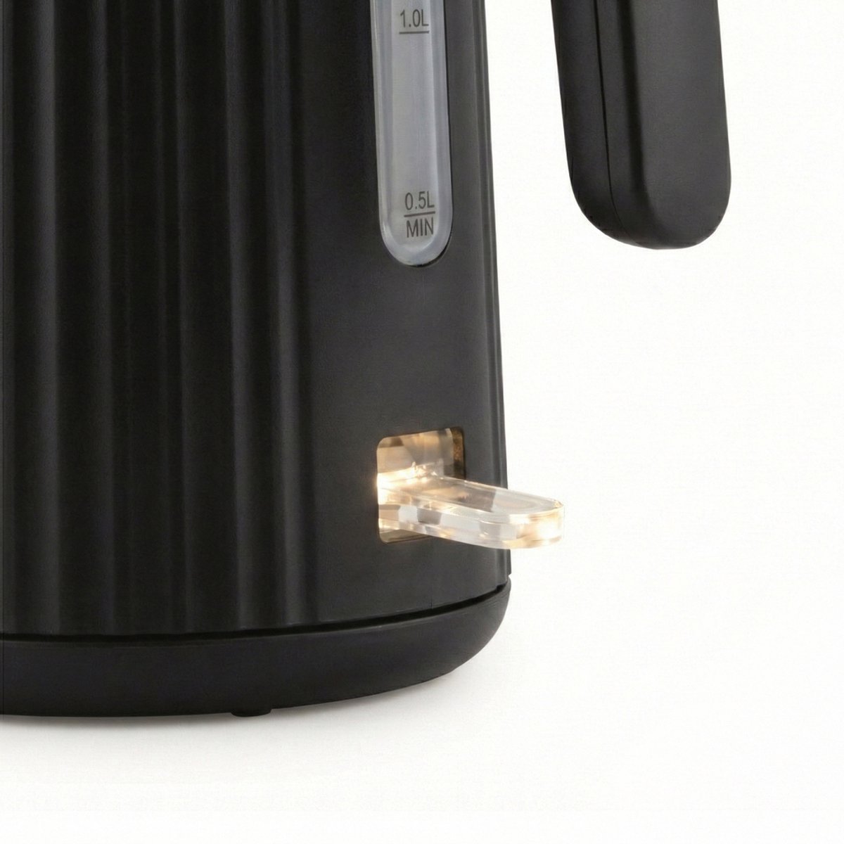 Seeger Waterkoker - Plissé Design - 1.7 liter - BPA-Vrij - Anti-Kalk Filter - 2200 Watt - Zwart - SGR100BK — afbeelding 5