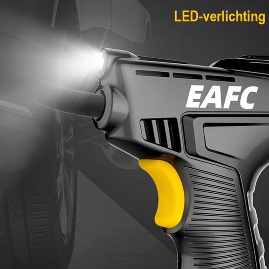 120W Handluchtcompressor Draadloze Opblaaspomp Draagbare Luchtpomp Bandenpomp Digitaal voor Auto Fiets Ballen — afbeelding 2