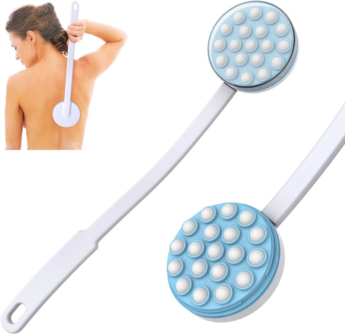 Handheld Applicator & Massager - 19 Rollen 43cm Lang - Voor Zonnebrandcrème & Lotion