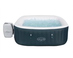 BestWay - Opblaasbare Jacuzzi voor 6 a 7 volwassenen - Luxe Spa 2026 - Verwarmde Hottub met Bubbels - Bubbelbad - Met Bedieningspaneel, Afdekzeil, Schoonmaakfilters, Aansluitstuk, Opblaasslang, Verlichting en Ingebouwde Pomp - Jacuzzi - Welness
