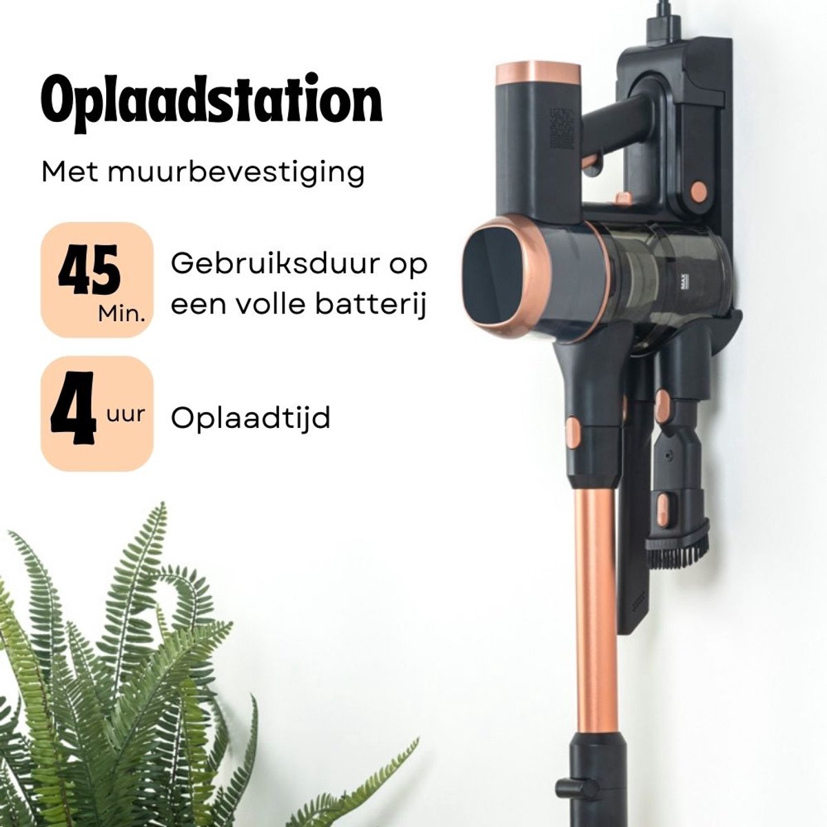 BambiClean Cubby Draadloze Stofzuiger met Lichtdetectie - afbeelding 3