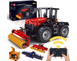 Mould king - 17020 3 in 1 Tractor RC auto bouwset | Classic boerderij constructie modelbouw | Hollandse cadeautjes | Technische creator speelgoed ideas voor volwassenen & kinderen | Accu niet geschikt voor Lego technic | Bouwdoos met 2716 bouwstenen