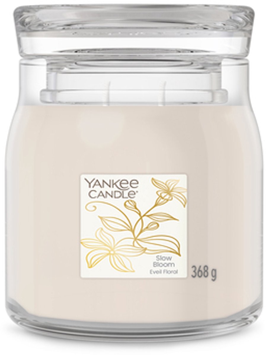 Yankee Candle Little Luxuries - Slow Bloom Medium Jar - 50 branduren Crème