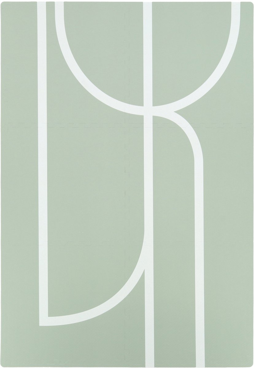 Puck Playmat Lines - Green Sandy