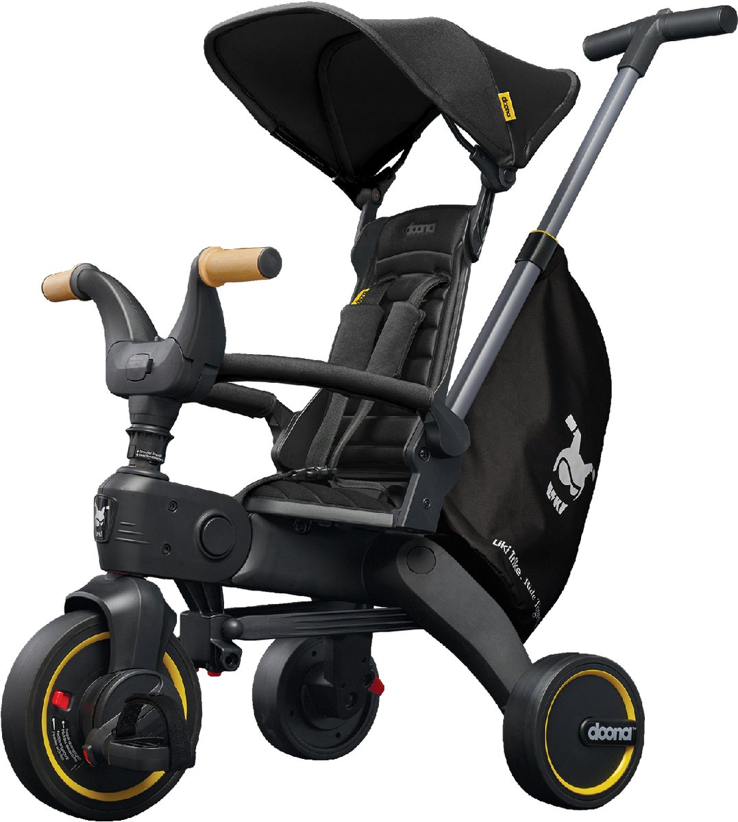 Doona Liki Trike Luxe Opvouwbare Driewieler Nitro Black