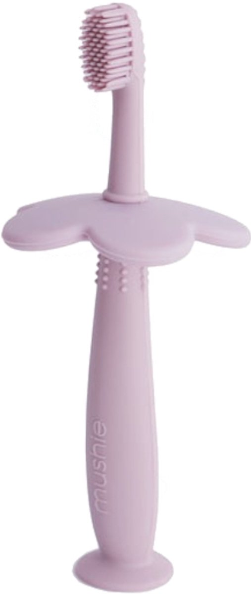 Mushie kindertandenborstel Flower Soft lilac