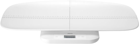 Alecto Babyweegschaal BC70 - Digitaal - 150kg - Groeimeter - Weegschaal ook voor volwassenen en dieren - Wit
