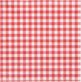 Oktoberfest - 30x serviettes rouges à carreaux blancs 33 x 33 cm - Serviettes en papier jetables - Décorations de fête / décorations