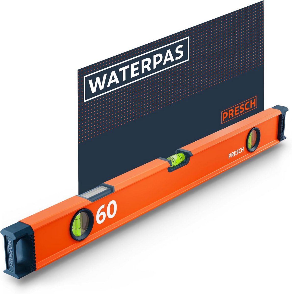 Waterpas 60 cm met 2% helling indicator en precisie libellen