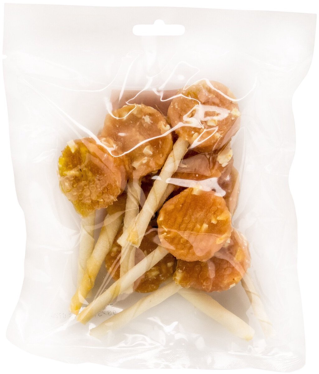 Landman Kauwstaaf Kiplolly (25st) - ±8cm - Hondensnacks - Hondensnoepjes - Kauwsnacks - Kauwstaaf Hond