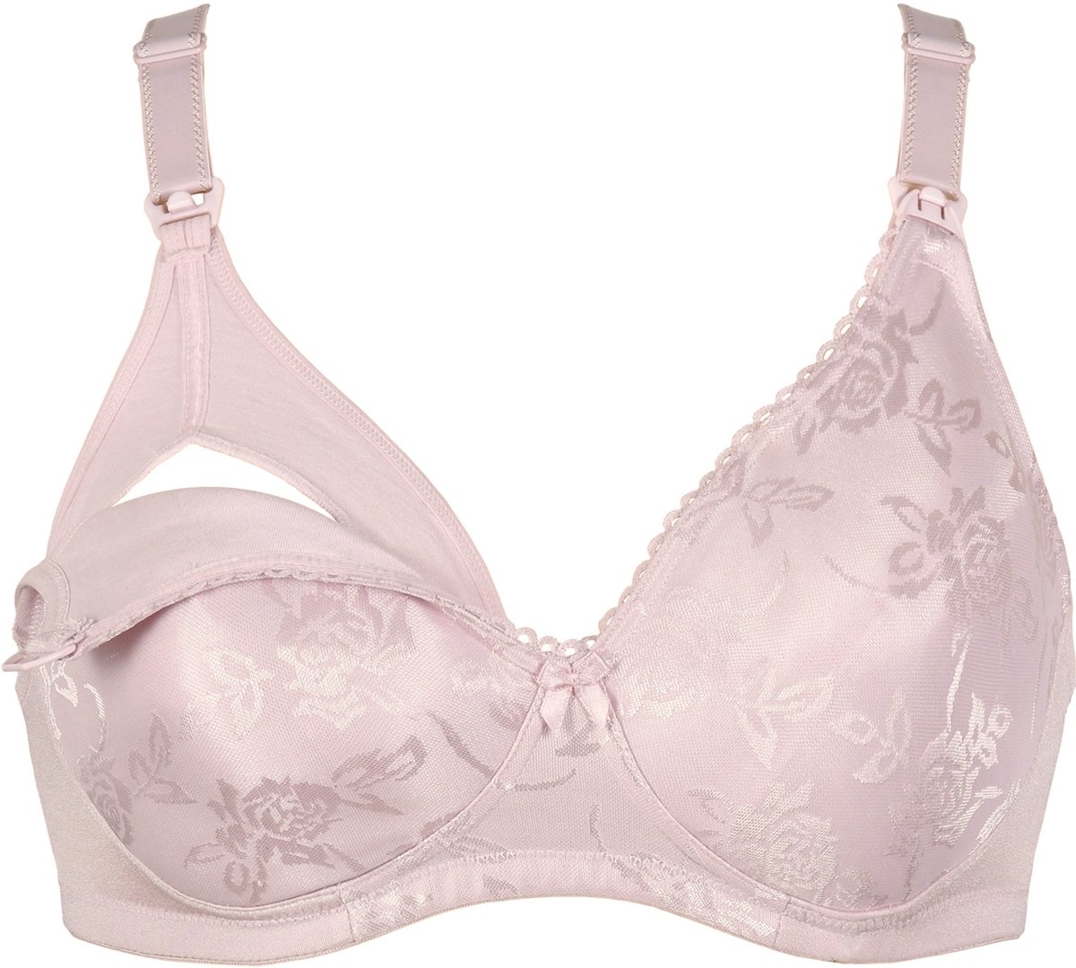 Naturana Voedingsbh met bloemenpatroon - 5523 - Rose Powder