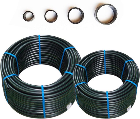 H2O-Flex® PE100 HD-buis 25 x 2,3 mm HDPE PN16 drinkwaterleiding DVGW, 25m waterleiding voorzieningsleiding waterbuis irrigatie