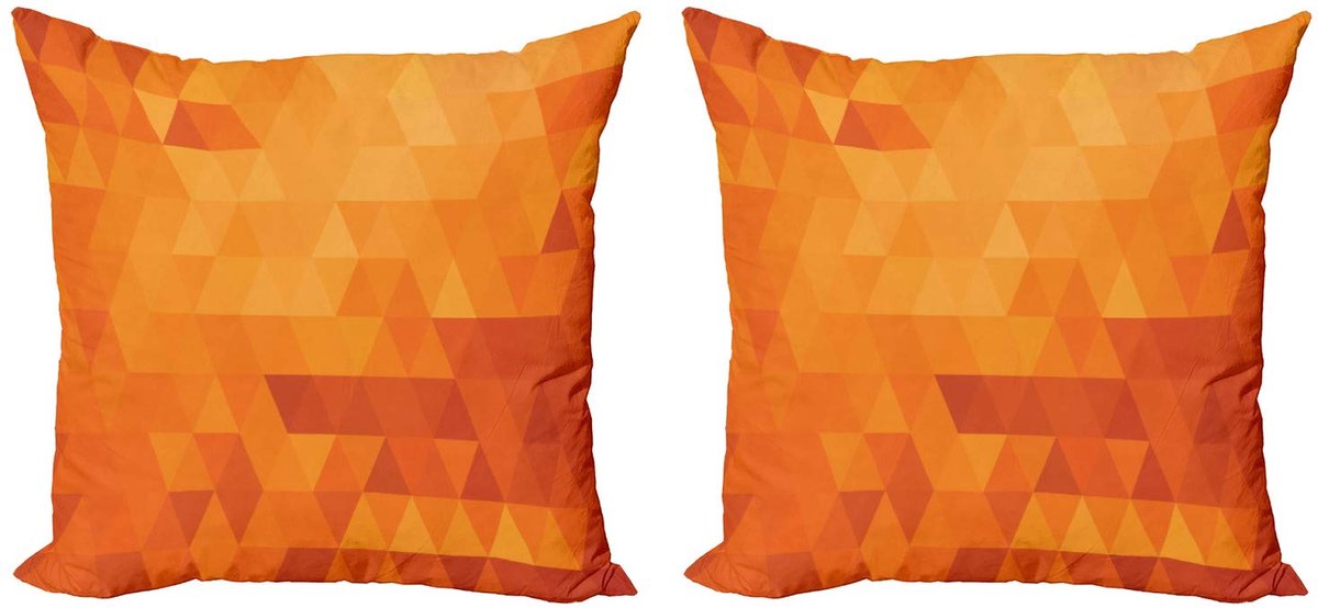 ABAKUHAUS Kussenhoes – 60x60 – Dubbelzijdig bedrukt – Burnt orange
