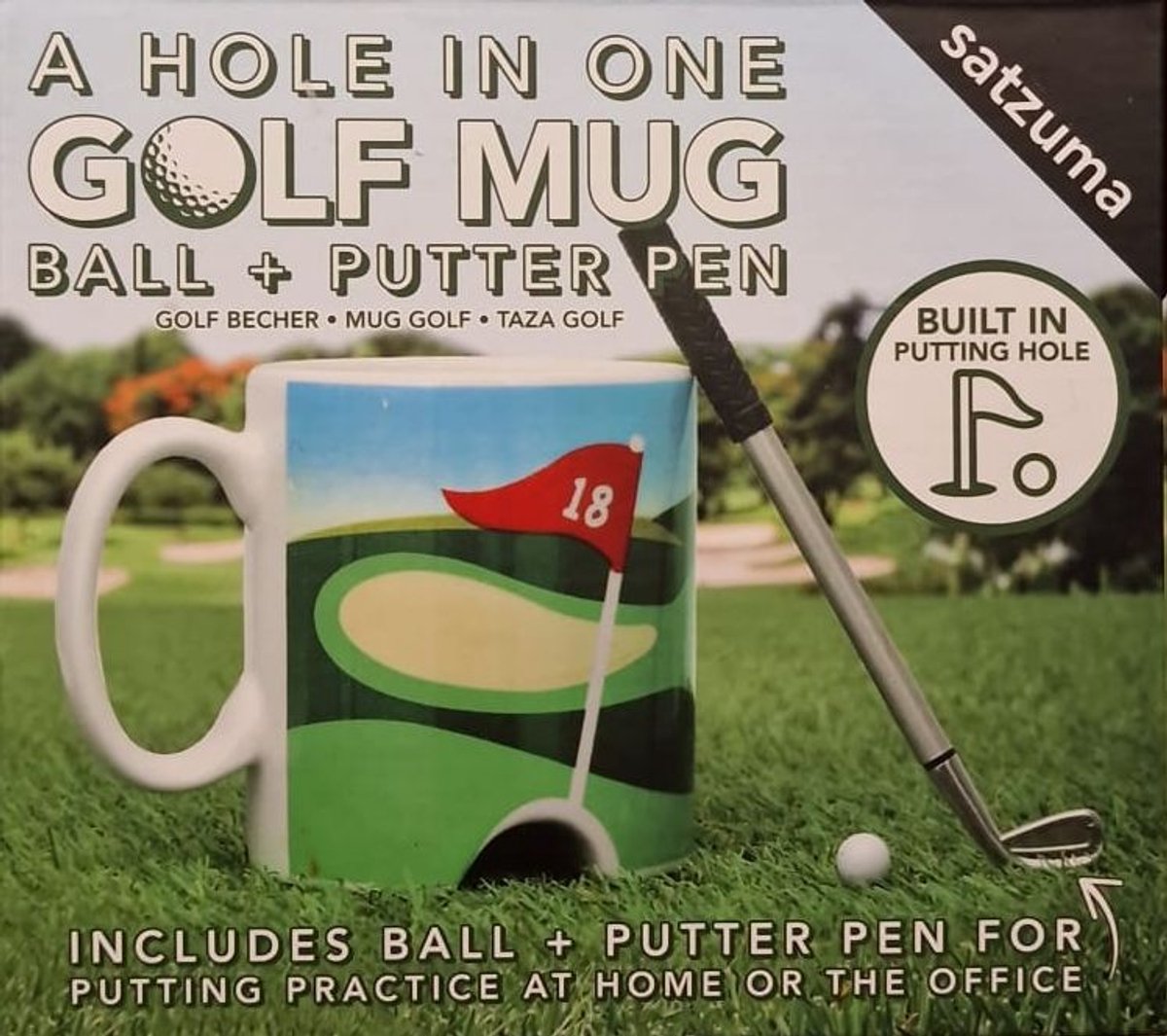 Satzuma - A Hole in One Golf Mug - Beker golf midgetgolf minigolf