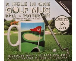 Satzuma - A Hole in One Golf Mug - Beker golf midgetgolf minigolf