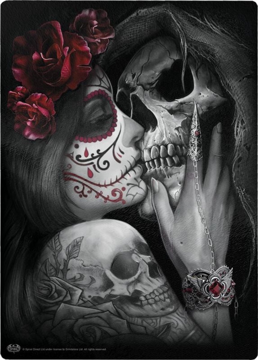 Spiral Dead Kiss Unisex Snijplank - meerkleurig - Standard