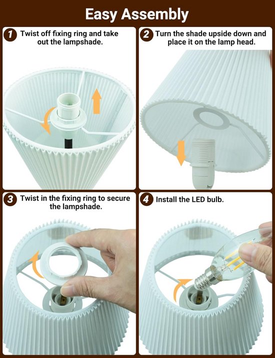 Touch Dimbaar Nachtkastlamp 3 Helderheidsniveaus Minimalistisch Zwart van Merkloos — afbeelding 3