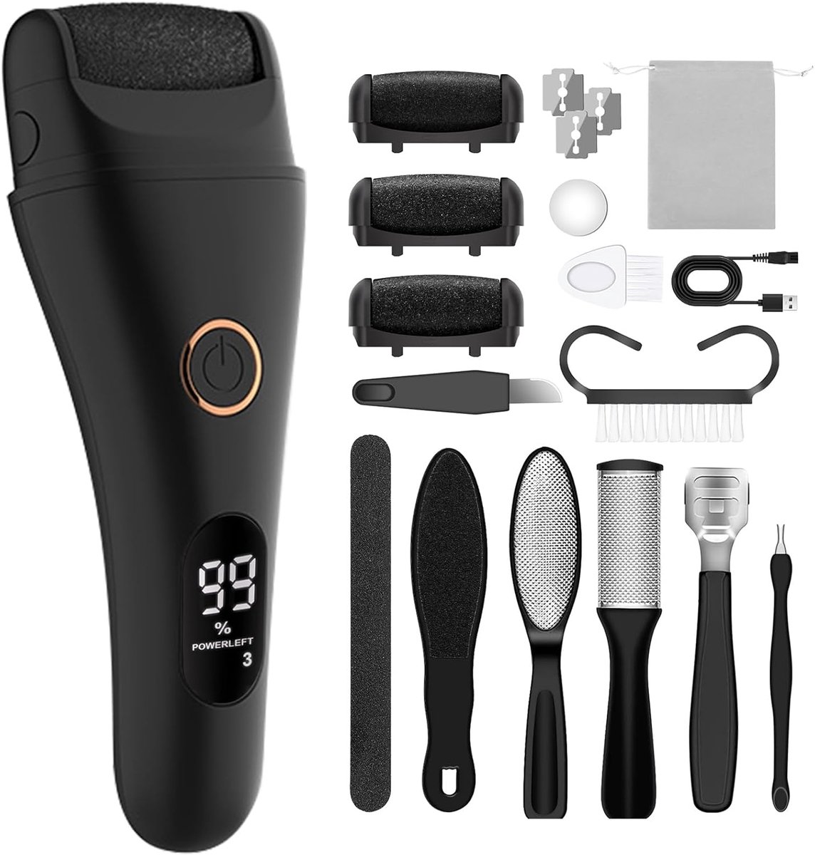 Elektrische Eeltverwijderaar - Pedicureset Electrisch - Voetvijl