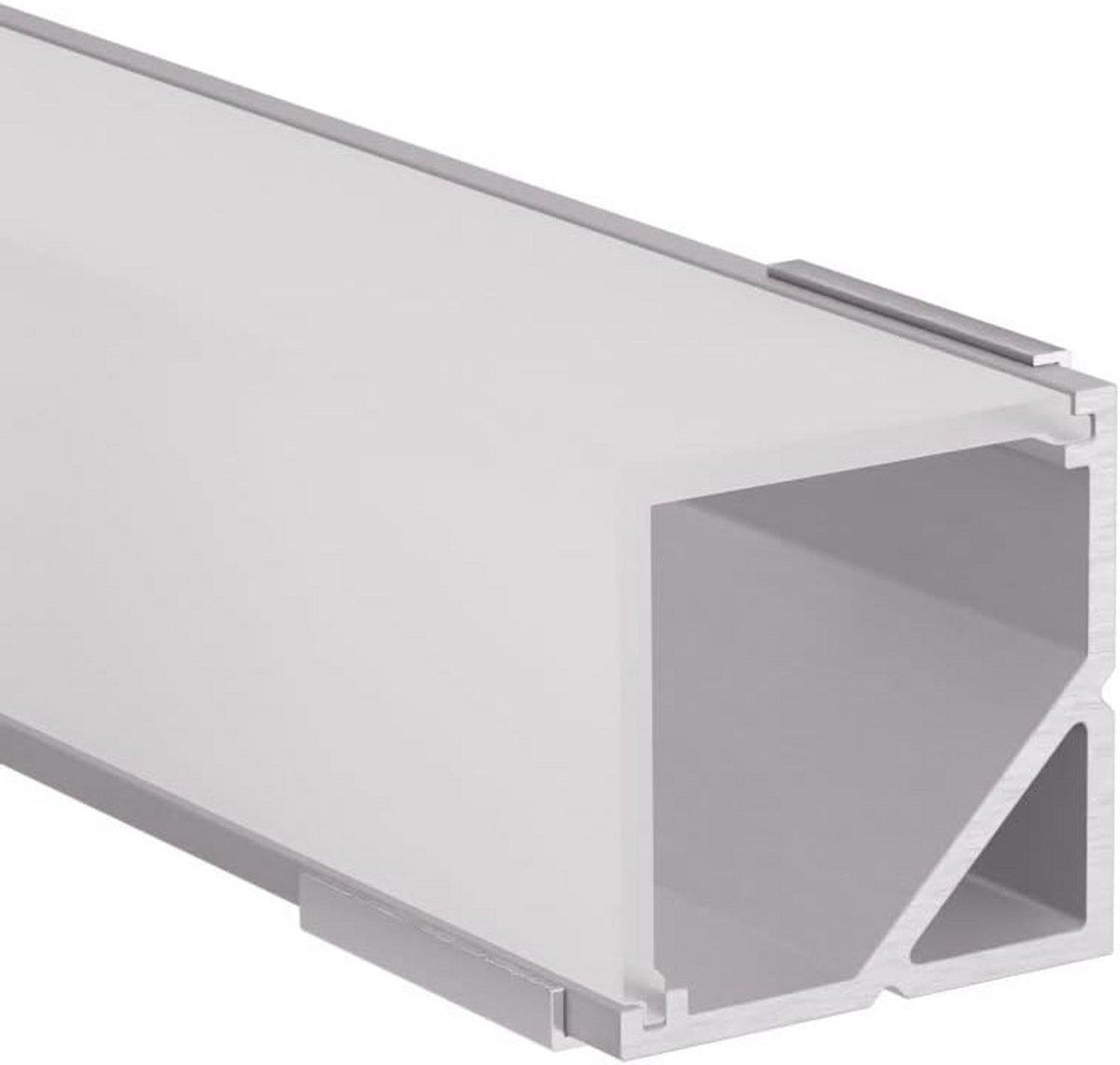 Aluminium LED Profiel Hoekprofiel met Deksel voor 12mm of 16mm LED Strips
