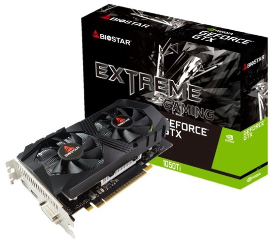 Biostar GeForce GTX 1050 Ti 4GB (Dual-Fan)