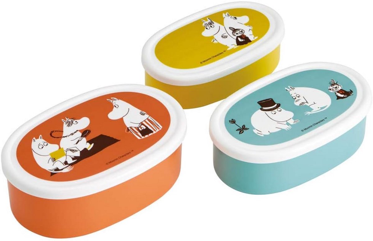 Set van Drie Lunchtrommels Opslagcontainers, Japan Kwaliteit