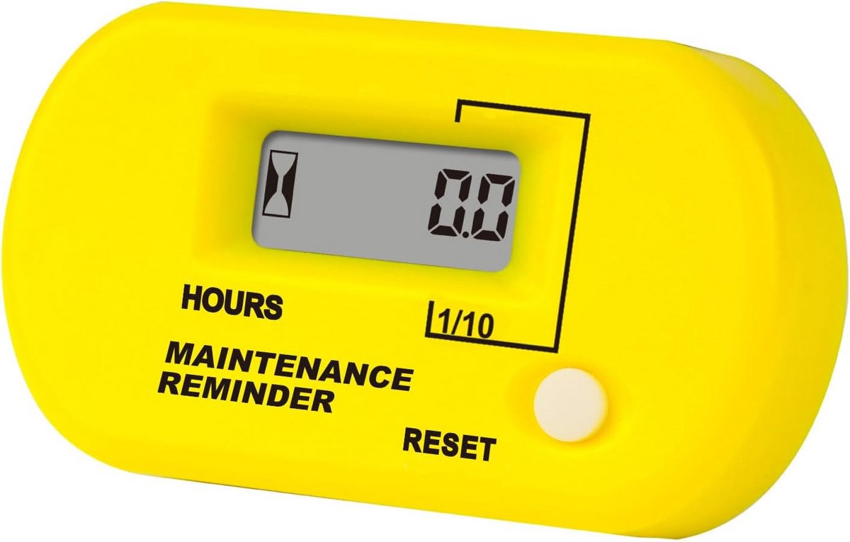 Digitale Urenteller met Onderhoudsherinnering voor Benzinemotoren - IP68 Waterdicht