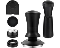 Unyqoos® Professionele 6-delige koffietamperset voor perfecte espresso bereiding thuis