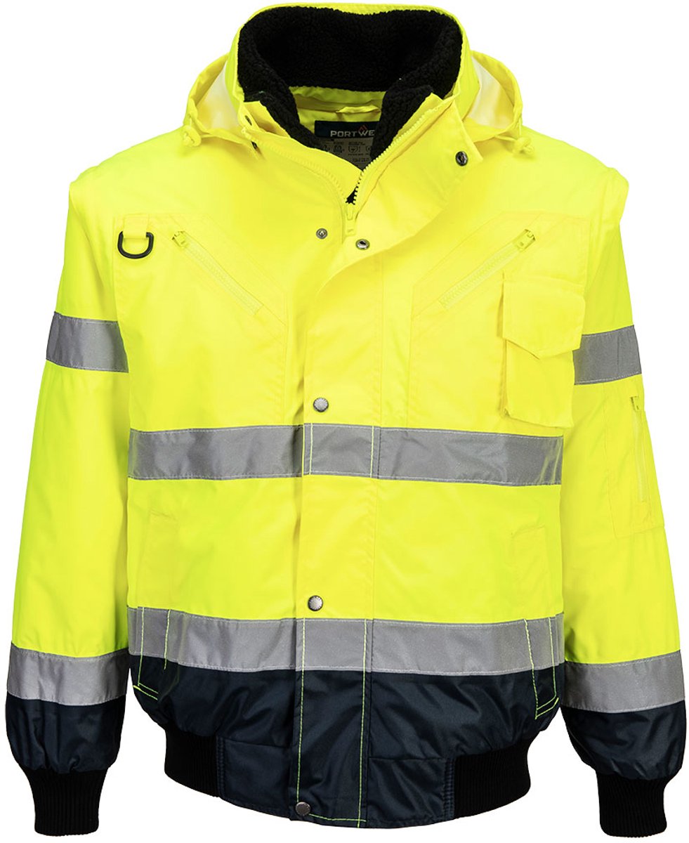 Bomberjack werkjas C465 Geel/Blauw Maat 2XL