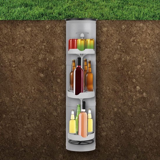 Bierkoeler voor in de tuin, zonder elektriciteit, voor ondergrondse