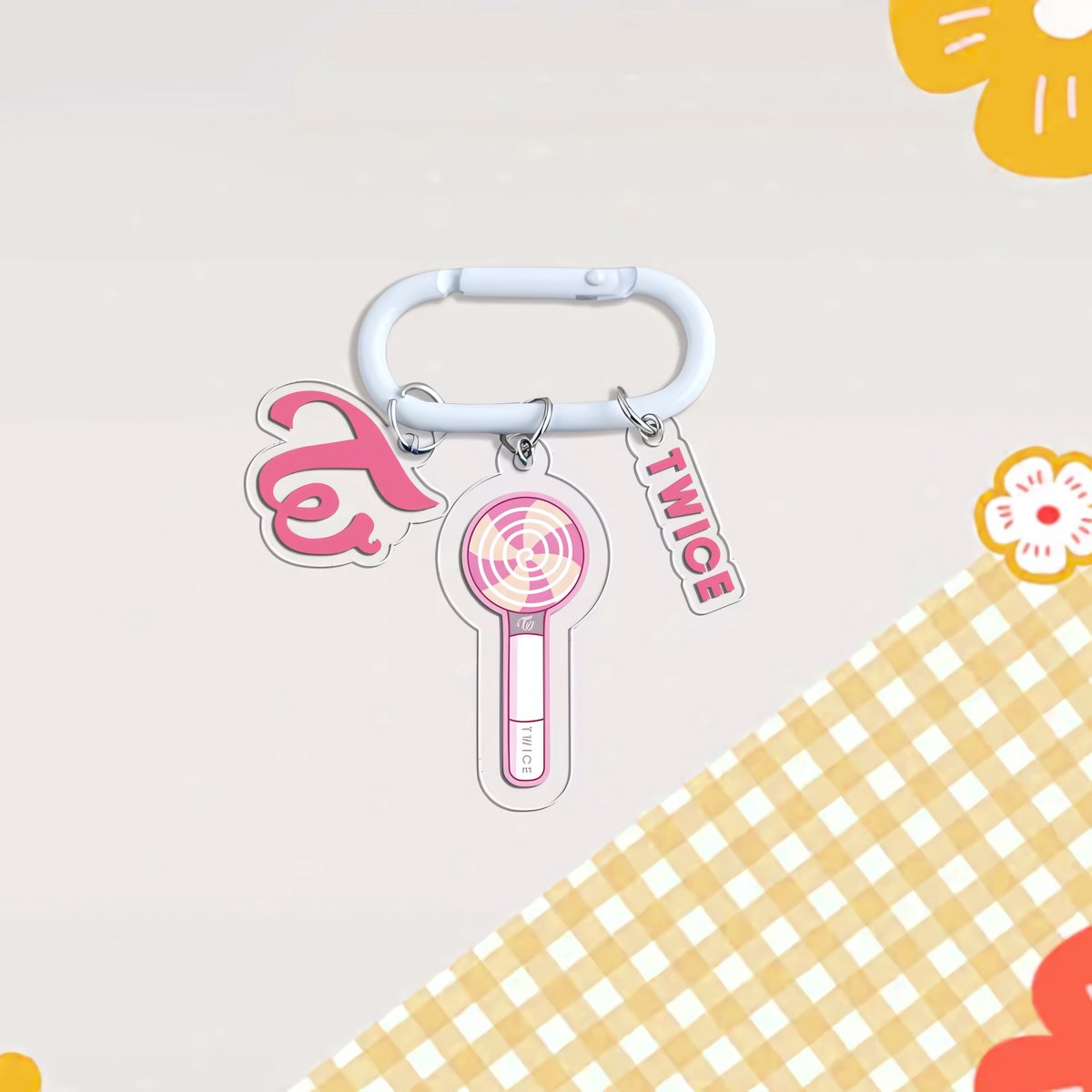 KPOP Twice Carabiner Bag Charm LightStick Keychain [Sleutelhanger]