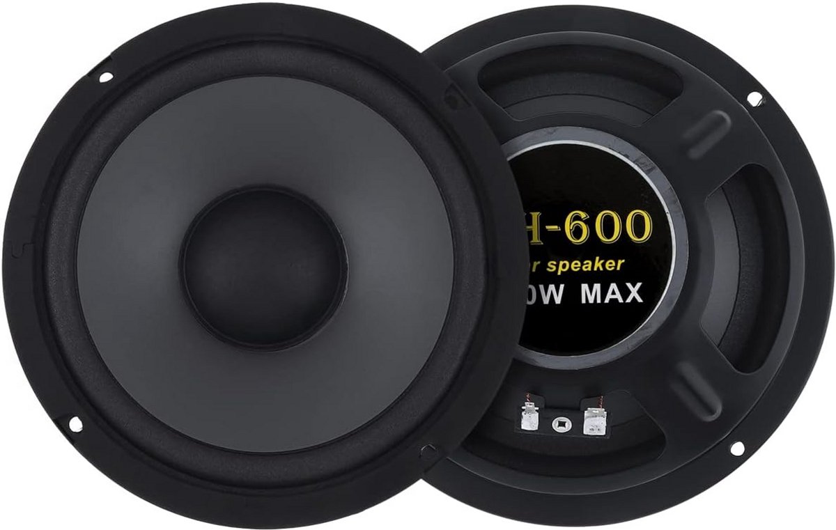 2-Pack Universele 6,5 Inch Coaxiale Auto Hifi Luidsprekers 600W