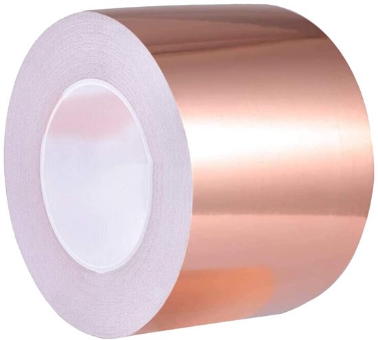 Koperen Plakband – 10 Mm X 25 M – Koperfolie Voor EMI-afscherming, Slakkenafweer En Elektrische Reparaties