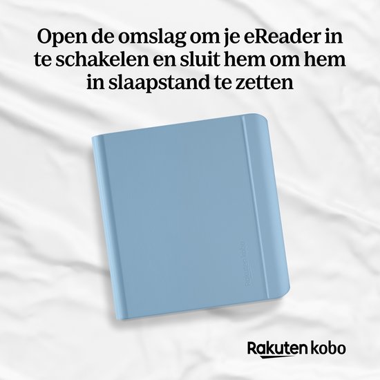 Kobo Libra Colour Hoes voor eReader - Stylus Case - Blauw - Slaap/waak functie - Met houder voor de Kobo Stylus 2 van Kobo — afbeelding 2