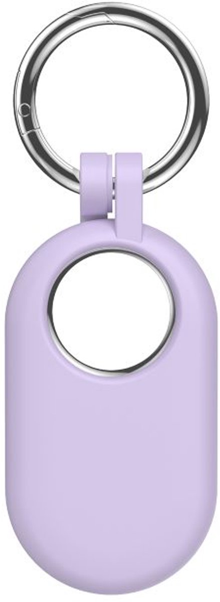 Sleutelhanger geschikt voor Samsung SmartTag 2- Siliconen - Paars - CHPN