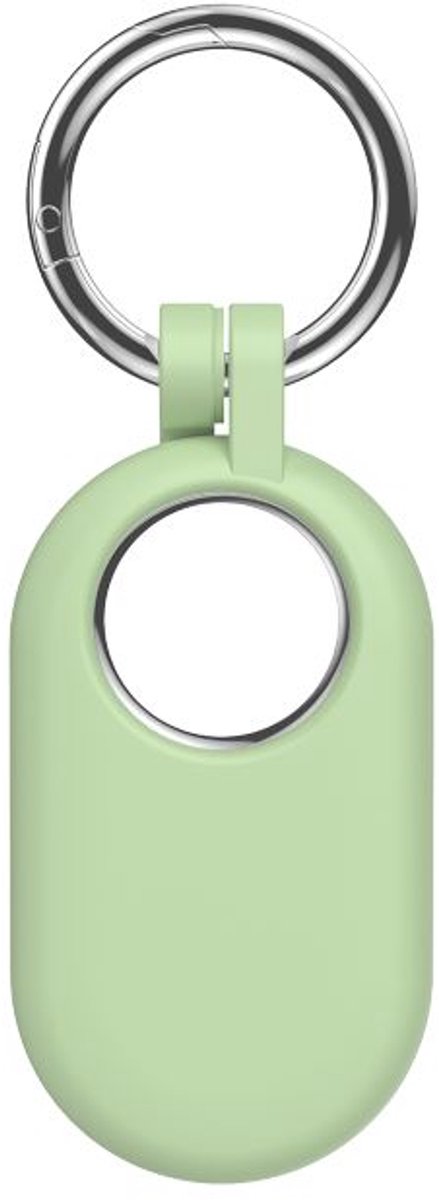 Sleutelhanger geschikt voor Samsung SmartTag 2 - Siliconen - Lichtgroen - CHPN