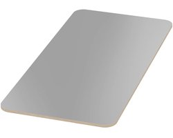 Multiplex Tafelblad Grijs 18mm - Rechthoekig Werkblad op Maat met Afgeronde Hoeken